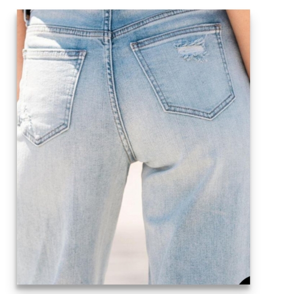 Willow & Root Wide Leg High Rise Stretch Jean - Picture 4 of 7